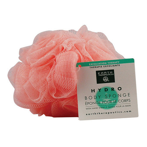 Earth Therapeutics Hydro Body Sponge with Hand Strap Peach, 1 Ea